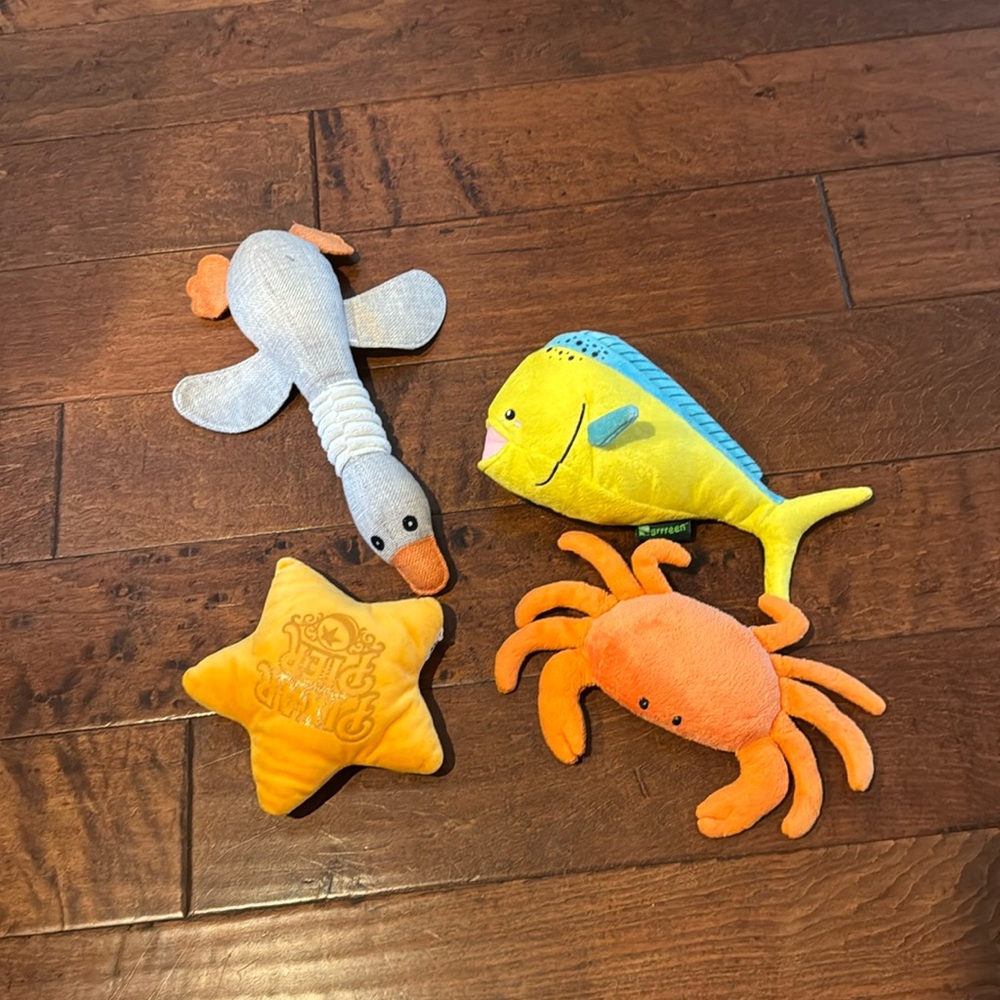 Set of Four Dog Toys